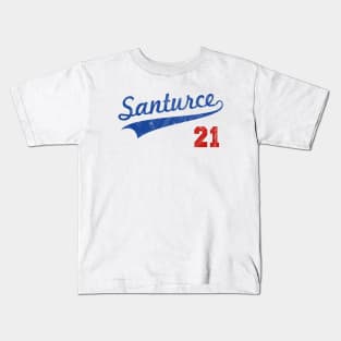 Distressed Santurce 21 Puerto Rican Baseball Cangrejeros Puerto Rico Kids T-Shirt